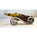 Functional Art : Gorgeous Aluminium in the Style of Carrol Boyes Wine Bottle Holder - Wine NOT Incl.