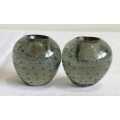 Sensational Pair of Venetian Hand Blown Candle Holders with Bubbles - Great for Load Shedding
