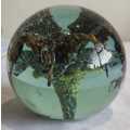 Glass Paperweight with 3 different multicolour explosions and Bubbles - Stunner!!