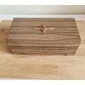 Large Laminated Wood Jewelry Box With Faux Gem Design on Top - Inside Gorgeous