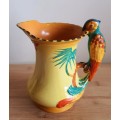 Eye Catching Burleigh Ware Jug with Gorgeous Parrot Handle c.1930`s - Marked