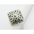 A  Gorgeous Chunky  Scroll Design Ring in Sterling Silver.