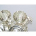 Ornate & Vintage Silver-Plated Egg Stand