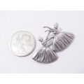 A Gorgeous CANDIDA Ballerina Dancers Brooch In Sterling Silver.