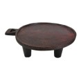 Rare Find! Vintage Ethiopian Gurage Wooden Footed Tray