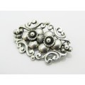 A Lovely Detailed Candida Brooch In Sterling Silver.