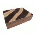 Stunning! Bespoke Leather & Zebra Hide Box