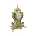 Weighty Vintage Solid Brass Decorative Mantle Clock