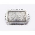 A Gorgeous Antique Brooch Brooch Dated 1890 in Sterling Silver