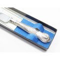 Vintage UK Hallmarked Sterling Silver-Handled Cheese Knife in Box