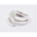 A Lovely Weighty Wraparound Ring in Sterling Silver.