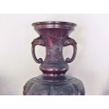 Stunning! Huge Early 20th-Century Meiji Japanese Bronze Vase