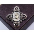A Gorgeous Detailed Religious Two tone Brooch