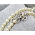 Beautiful! Vintage Sea Cultured Pearl Necklace