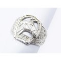 Stunning Equestrian Ring in Sterling Silver