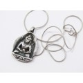 A Lovely Tibetan Buddha Pendant n Chain in Sterling Silver  R795 