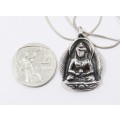 A Lovely Tibetan Buddha Pendant n Chain in Sterling Silver  R795 
