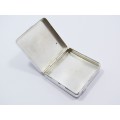 A Beautiful Textured Dutch  Square Pill Box in Sterling Silver