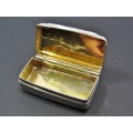 Antique (c1835) Hallmarked Silver Snuff Box