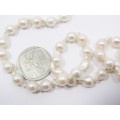 A Gorgeous Vintage  String of Baroque Pearl Necklace With a 9ct Gold Clasp