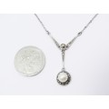 A Beautiful Vintage French Hallmarked Silver Necklace