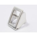 A Gorgeous Chunky Rectangular Frame Ring in Sterling Silver.