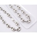 A Gorgeous Chunky Gucci Link Necklace And Bracelet Set  in Sterling Silver.