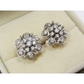 Beautiful! Bespoke 18CT White Gold & Diamond Earrings