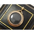 Antique 15CT Gold Double-Sided Photo Pendant