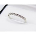 Lovely! 9CT White Gold Half Eternity Patterned Ring