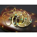 Stunning! Vintage 18CT Gold, Emerald & Diamond Brooch