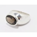 A Lovely Smoky Quartz Ring in Sterling Silver.