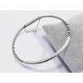 A Stunning Wire Design Bangle With a Magnetic Clasp in Sterling Silver