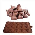 Food Grade Silicone Mould Hershey`s Kisses Shape - Brown