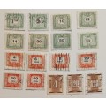 pack of stamps Hungary and Magyar