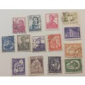 pack of 14 Romanian Stamps