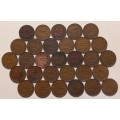 30x SA Half Pennies 1940-1958