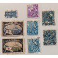 pack of stamps from Germany & colonies including a few Deitsche Reich stamps