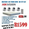 Hikvision 4 Channel Turbo HD CCTV Kit