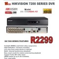 Hikvision DS-7216HGHI-F2 Turbo HD Black DVR 7200 Series