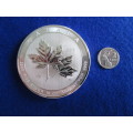 CANADA 50 Dollars 2017 - 10 Oz FINE SILVER with Maple Leaf privy PROOF COIN encapsulated.