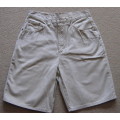 MEN'S BEIGE JEANS-STYLE SHORTS - AS NEW