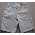 MEN'S BEIGE JEANS-STYLE SHORTS - AS NEW