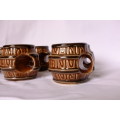 Set of 6 Vintage mini barrel cups
