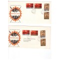 4 X SWAZILAND FDC`S 1967,1968 SEE PICS!!!