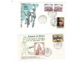 2 X SPAIN,1 X AUSTRALIA,1 X NEW ZEALAND FIRST DAY COVERS SEE PICS!!!!