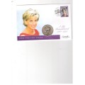 GREAT BRITAIN LADY DI FIRST DAY COVER 1951 TO 1997 WITH UNCIRCULATED 5 POUND COIN SEE PICS