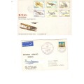 4 X RHODESIA FDC`S ONE VARIETY 25C STAMP UPSIDE DOWN SEE PICS!!!