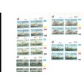 1 X LARGE RSA FDC TUGBOATS 13/05/1994 PLUS 5 X CONTROL BLOCKS OF 4 STAMPS EACH ALL MINT SEE PICS
