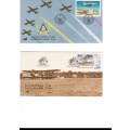 2 X RSA FDC`S SA AIRFORCE 1995 PLUS 2 X CONTROL BLOCKS OF 4 MINT STAMPS EACH SEE PICS